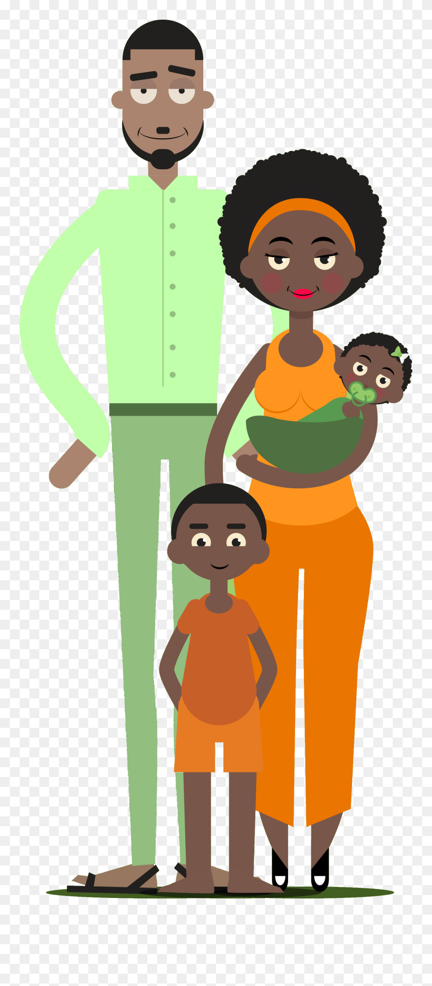 Ade And Aisha Carrot - Cartoon Clipart