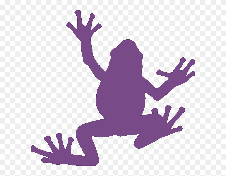 Frog Silhouette Clip Art - Frog Silhouette - Png Download