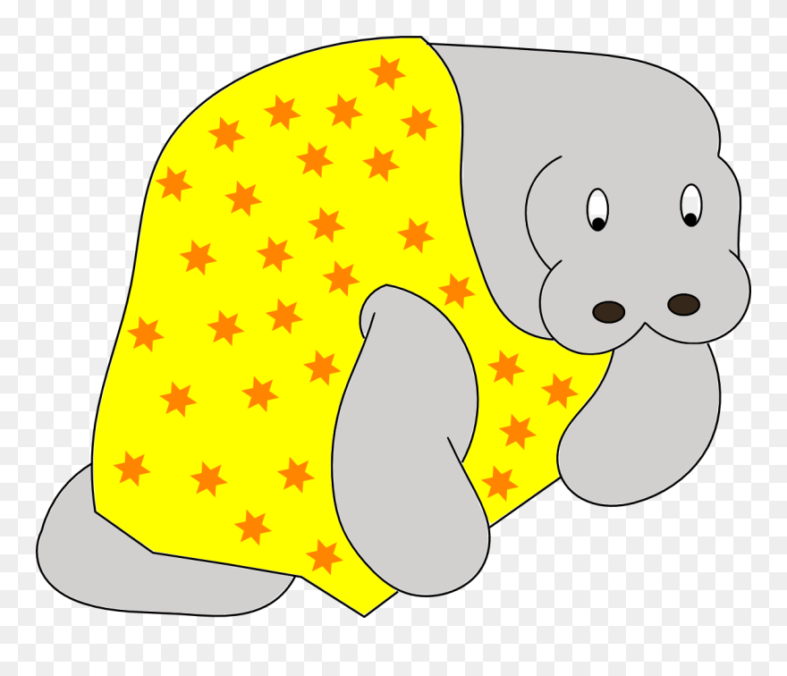 David Misunderstood The Brief For A Picture Of A Manatee - Manatee In A Dress Clipart