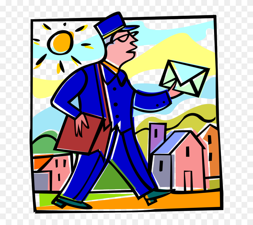 Mailman Clipart Office Mail - Png Download