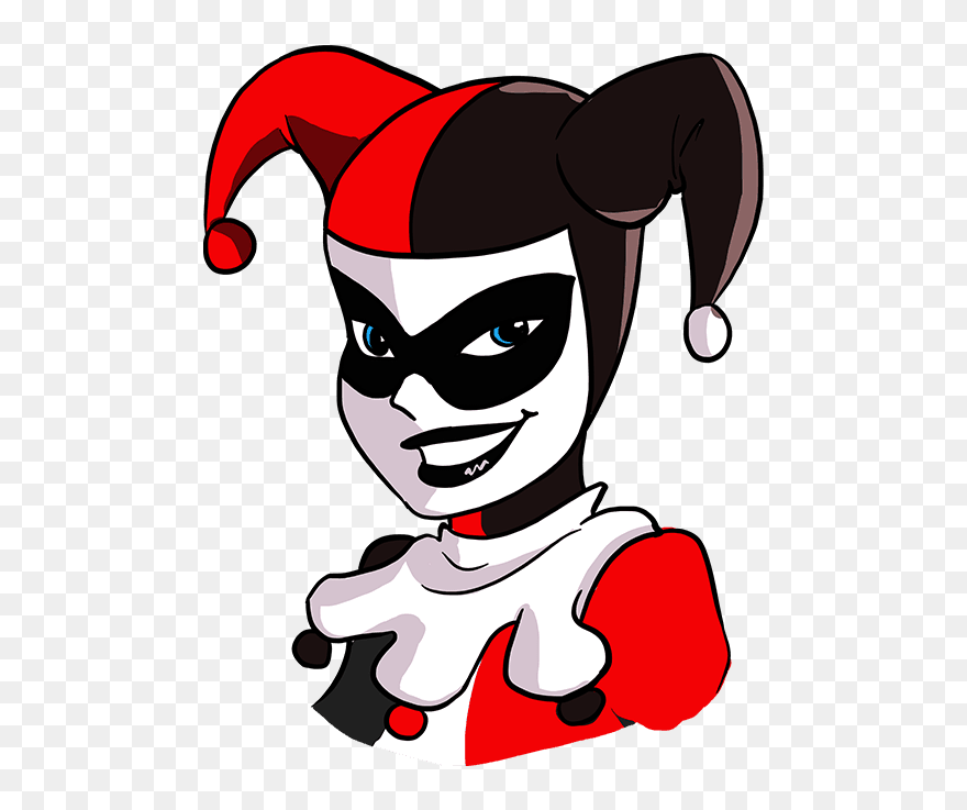 Harley Quinn Drawing Cartoon - Comic Drawing Harley Quinn Clipart