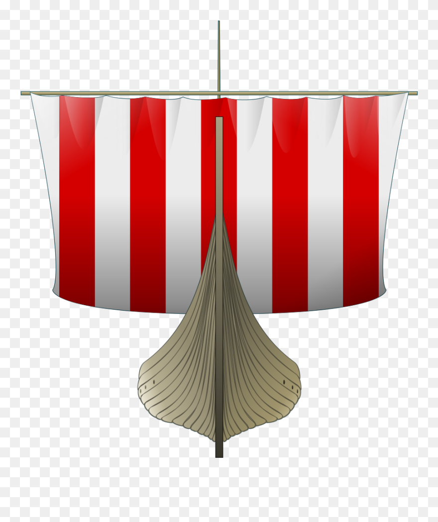 Viking Ship Sailing Svg Clip Arts - Viking Boat And Sails - Png Download