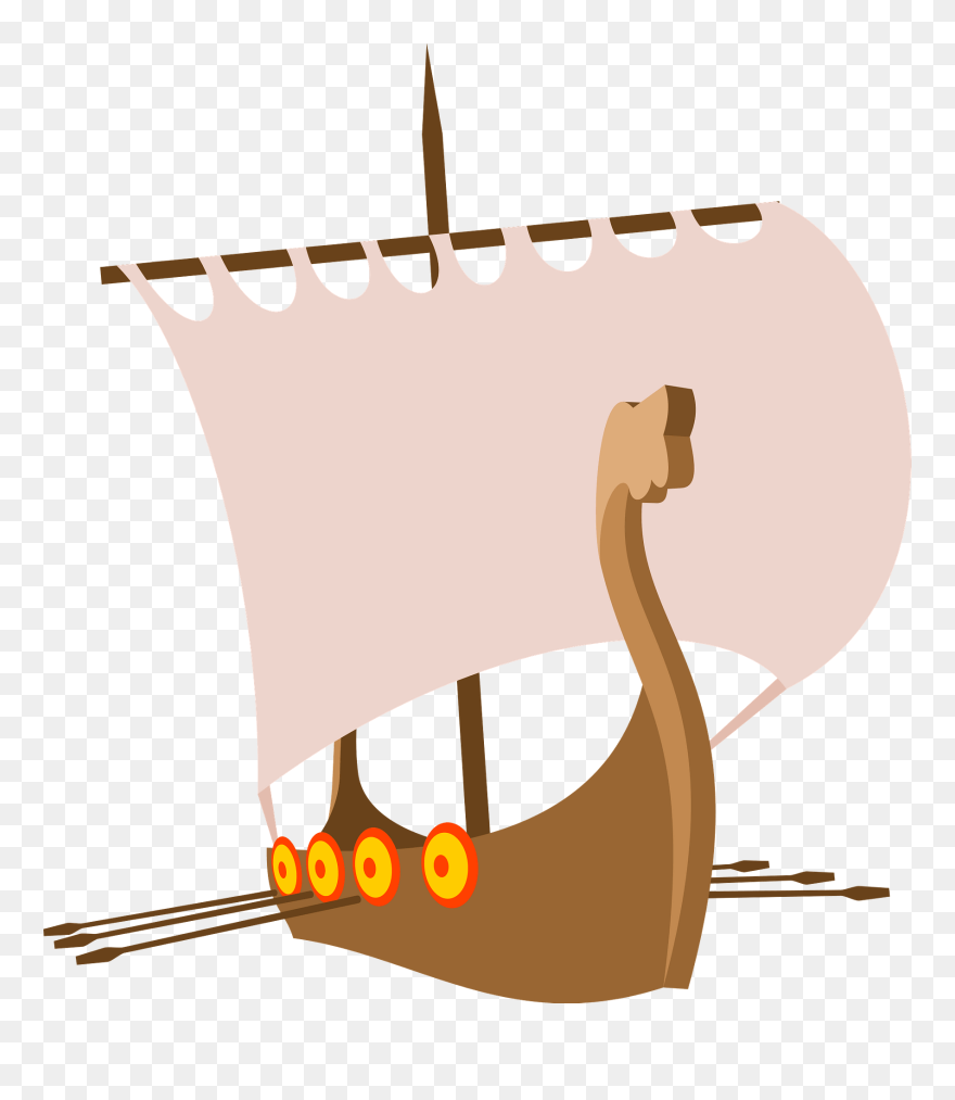 Kapal Vektor Tampak Depan Clipart