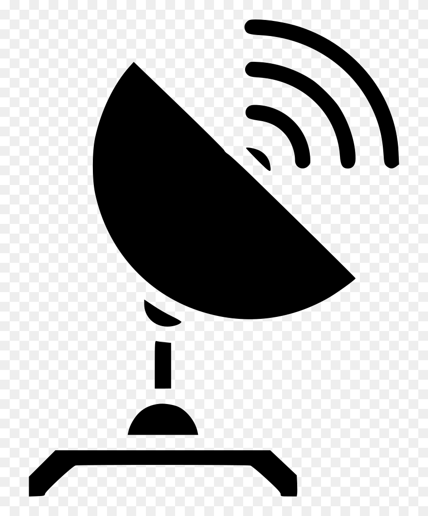 Radio Satellite Electric Wave Communication Space Spaceship - Communication Wave Png Clipart