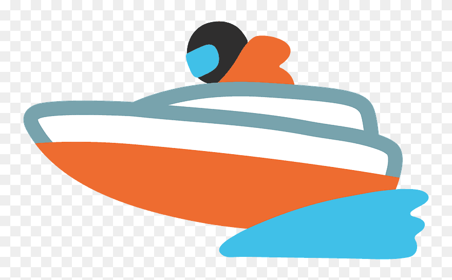 Speedboat Emoji Clipart - Speed Boat Emoji - Png Download