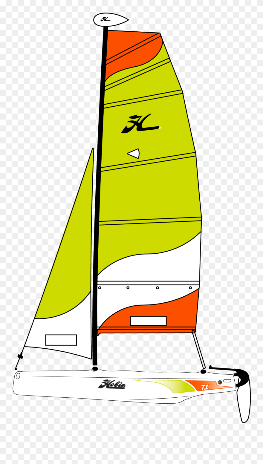Clip Bag Sailing - Hobie Cat - Png Download