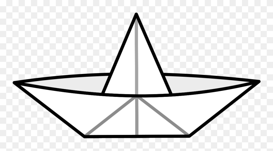 Paper Boat Coloring Pages Clipart