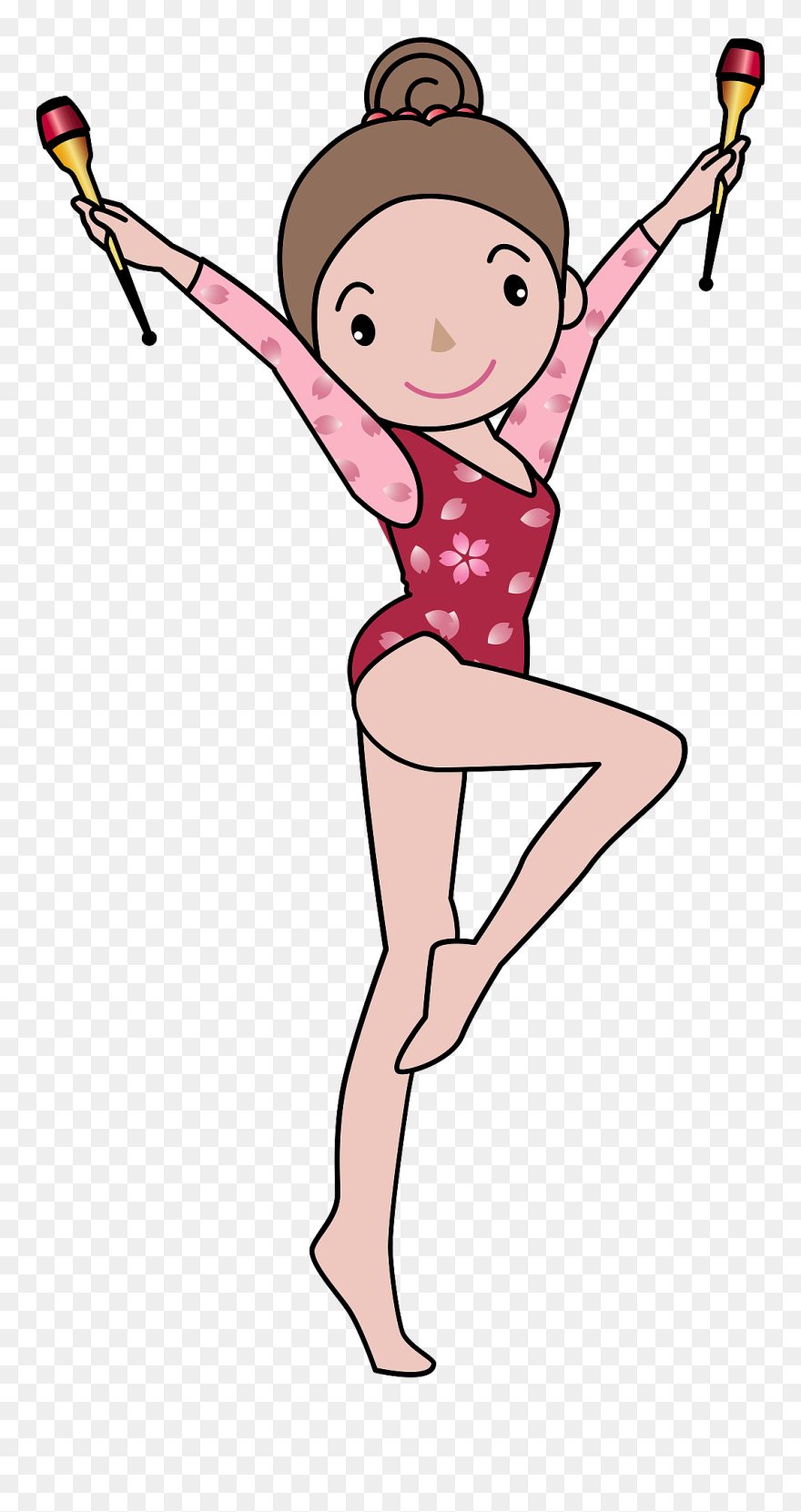 新 体操 クラブ イラスト Clipart