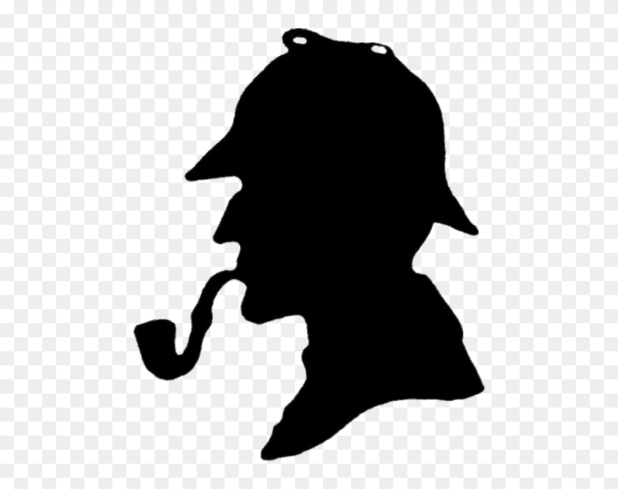 Sherlock Holmes Silhouette - Sherlock Holmes Silhouette Png Clipart