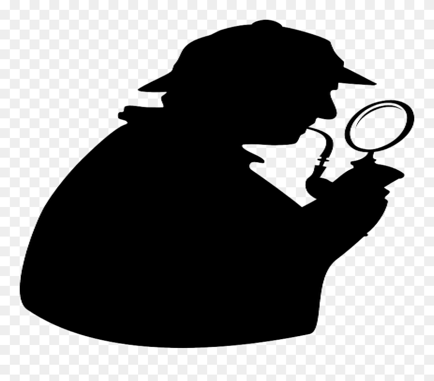 Detective Magnifying Glass Icon Clipart