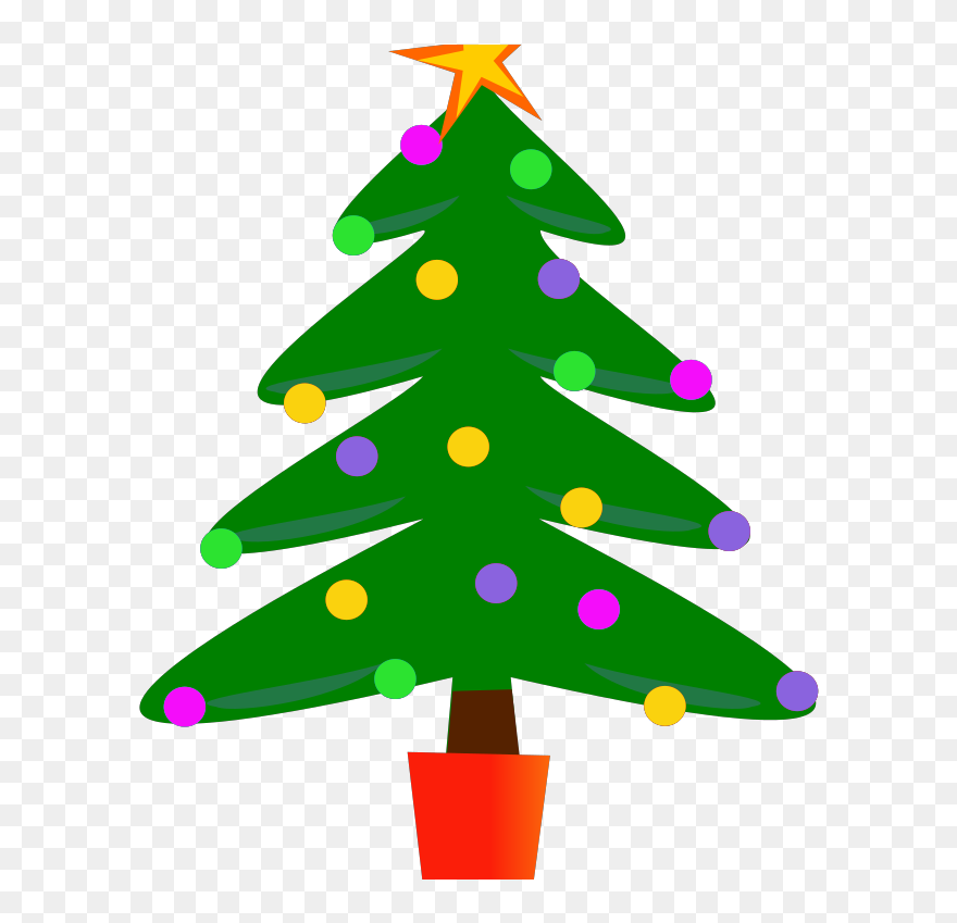 Christmas Tree Clip Art - Png Download