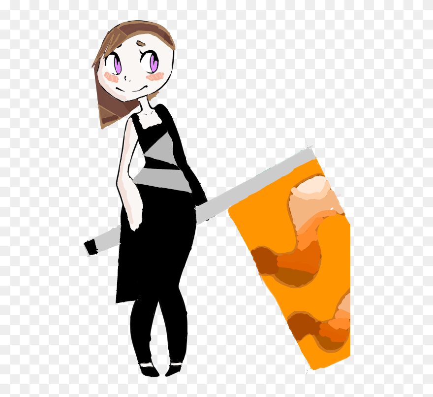 #colorguard #winterguard #auxilary #flags #marching - Cartoon Clipart