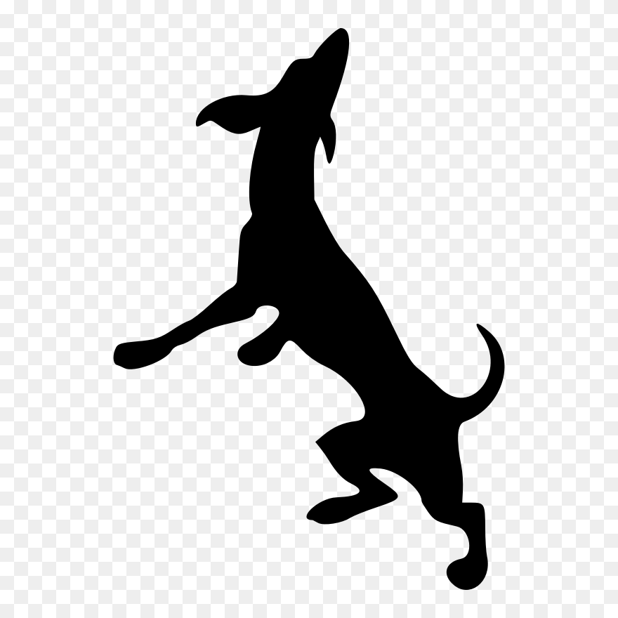 Dobermann Greyhound Scotch Collie Clip Art - Horse Rearing Silhouette - Png Download