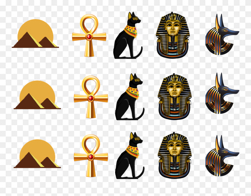 Egypt Cupcake Toppers In Edible Wafer Or Icing Sheets - Egyptian Cupcake Toppers Clipart