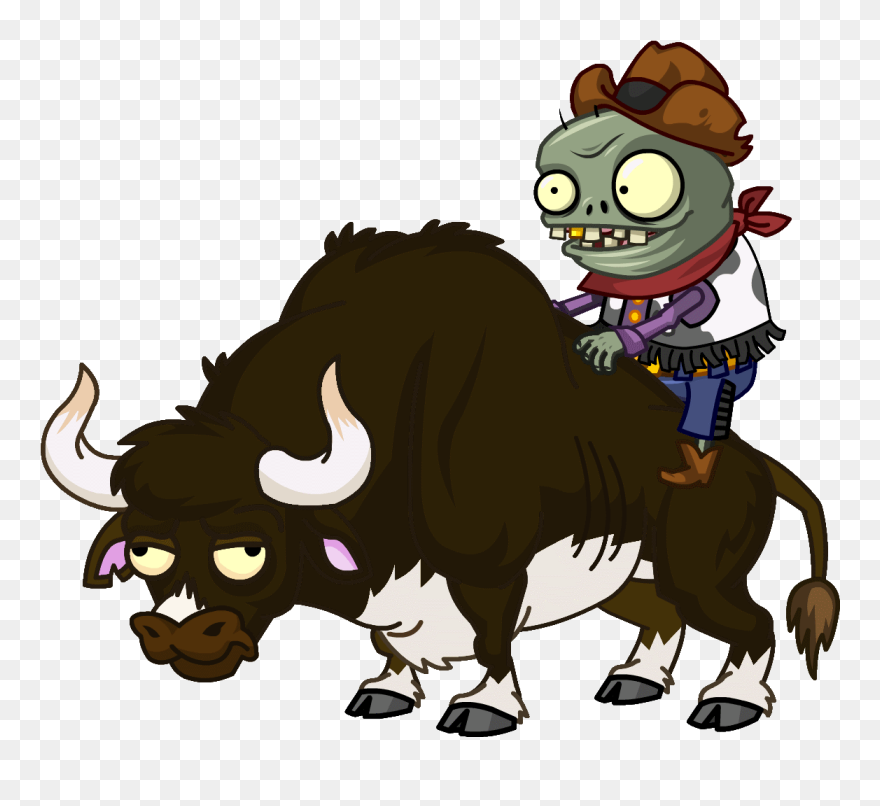 Ox Clipart Rodeo Bull - Plants Vs Zombies 2 Zombie Bull - Png Download