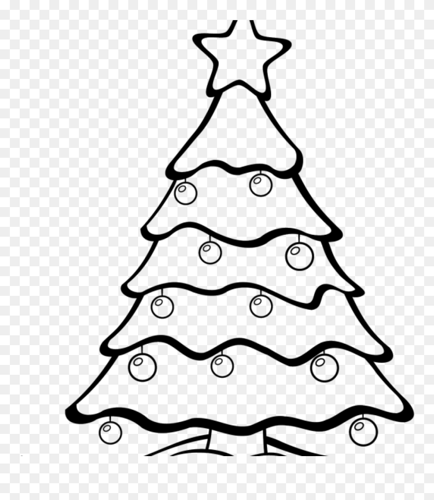 Free Religious Christmas Clipart Black And White Clipart - Arboles De Navidad Dibujos - Png Download