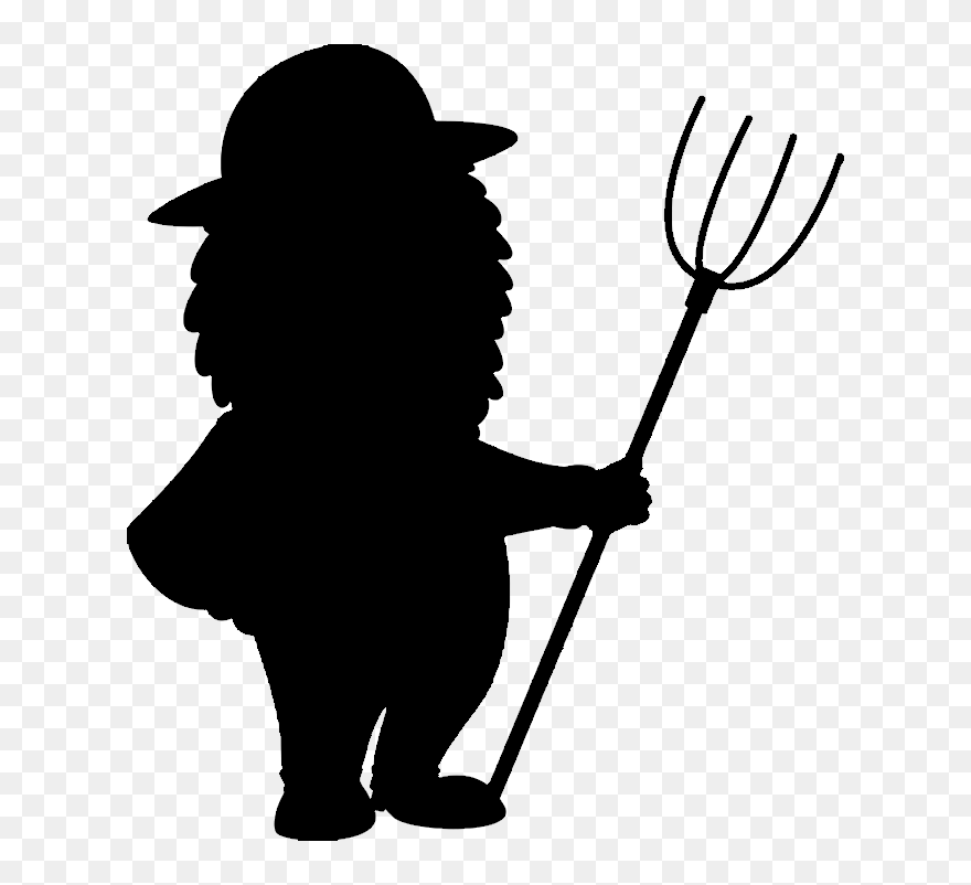 Clip Art Silhouette Character Cartoon Tree - Illustration - Png Download