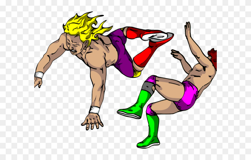 Wrestling Clipart Transparent Background - Pro Wrestling Clip Art - Png Download