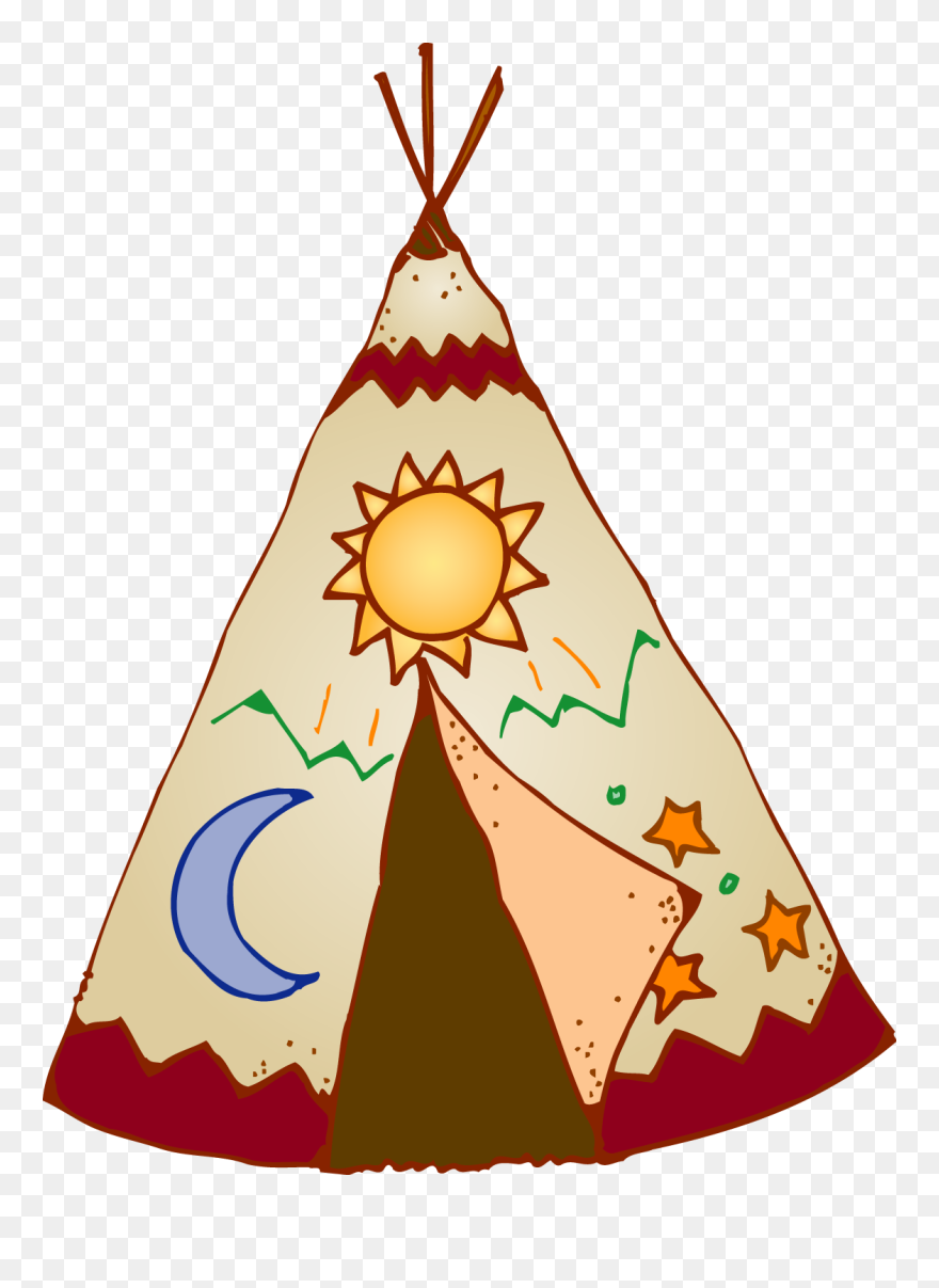 Native American Teepee Clipart - Png Download