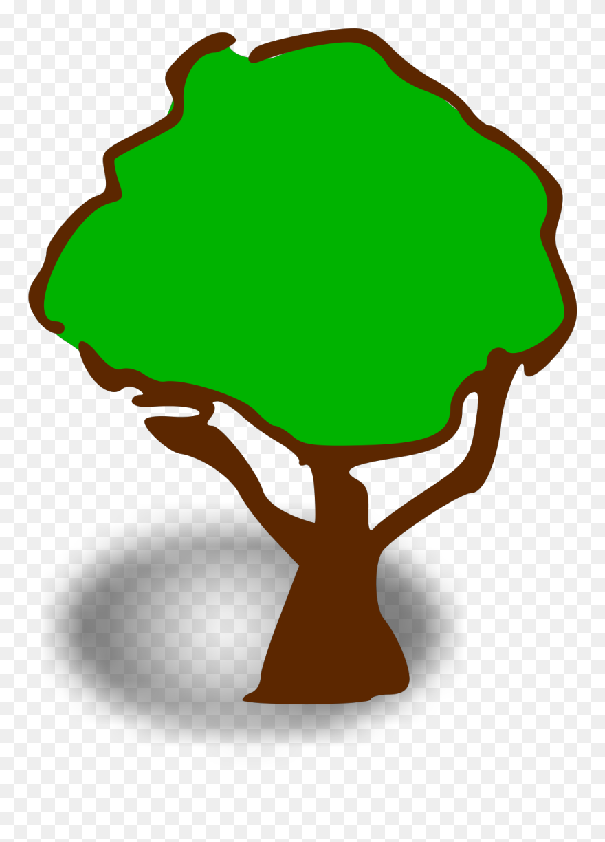 Transparent Tree Background Cartoon Clipart