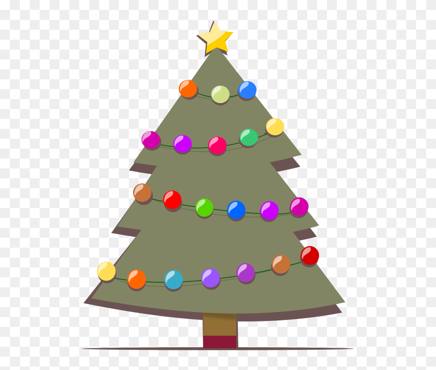 Free Clip Art "christmas Tree - Vector Graphics - Png Download