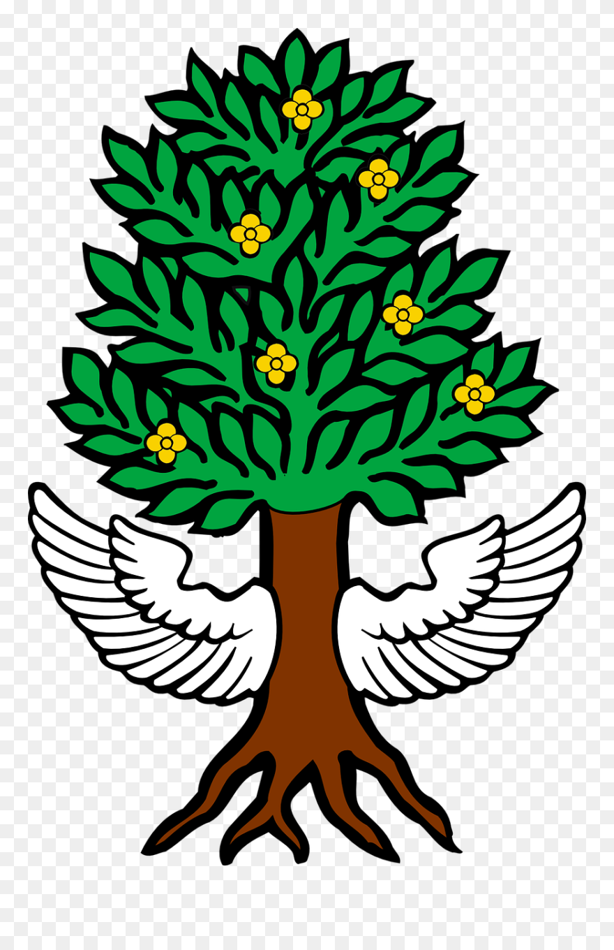 Un Arbol Con Alas Clipart