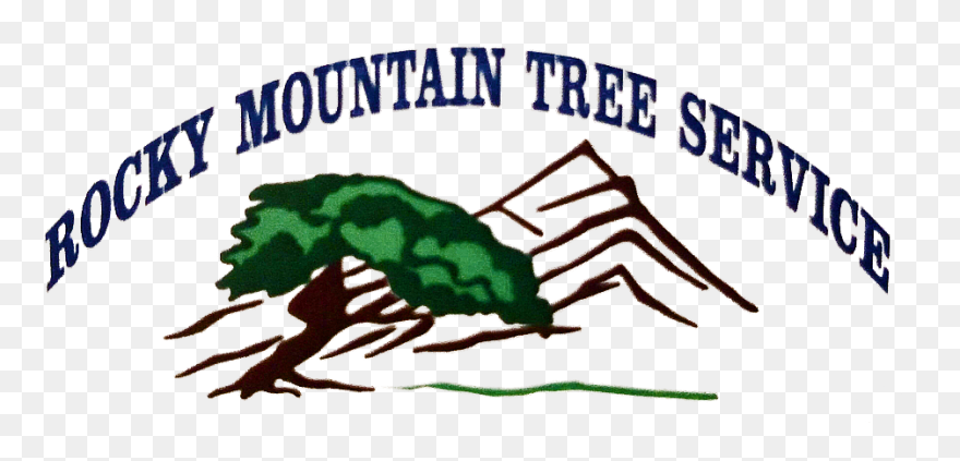 Rocky Mountain Tree Service Logo Clipart