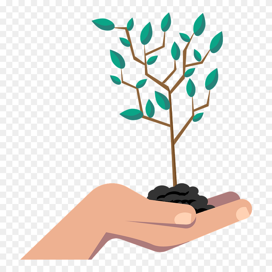 Drawing Tree Planting Poster Clipart