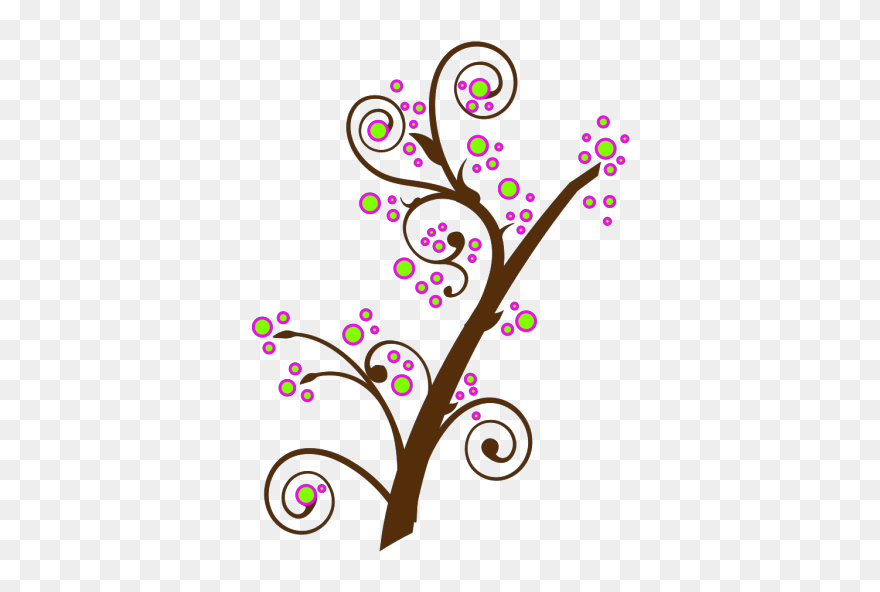 Blooming Tree Branch Png Icons - Clipart Green Tree Branch Transparent Png