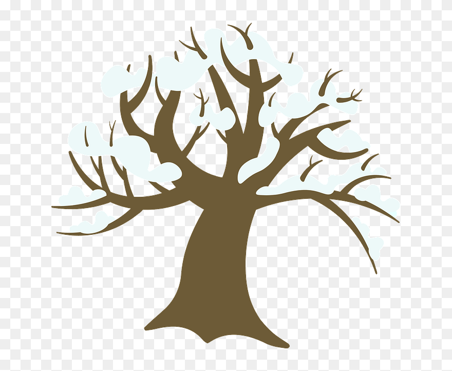 Winter Tree Clipart - Winter Tree Clip Art - Png Download