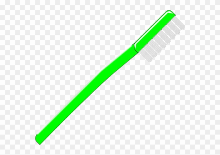 Toothbrush Vector Clip Art - Lime Green Line Png Transparent Png