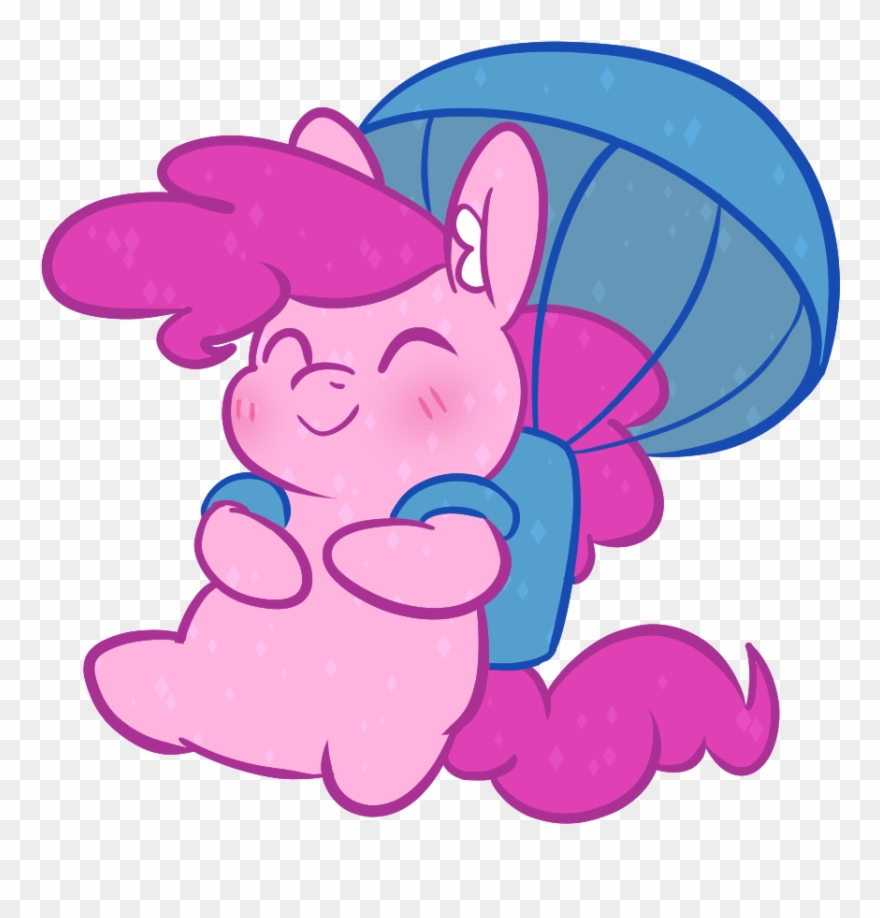 Artist Dailypinkiepie Cute Diapinkes Earth Pony - Transparent Background Parachutes Png Clipart