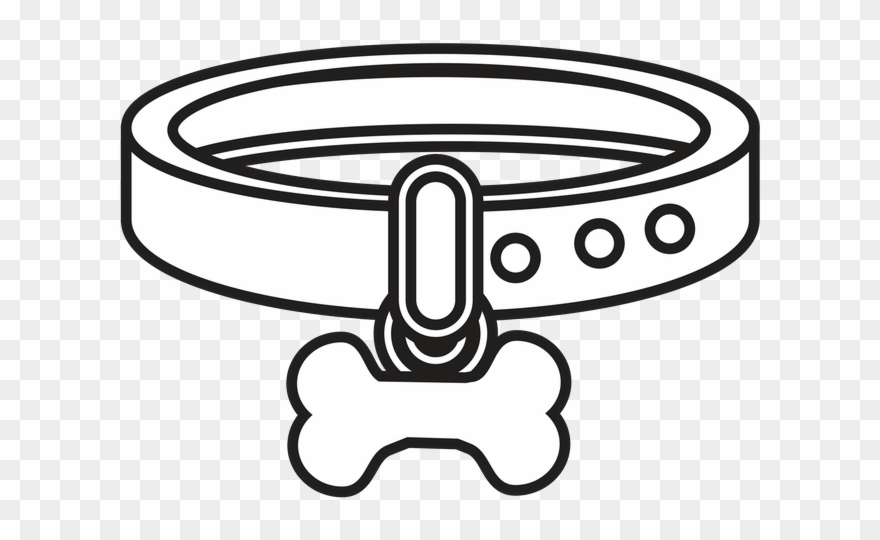 Pups First Day Of Daycare - Dog Collars To Draw Clipart