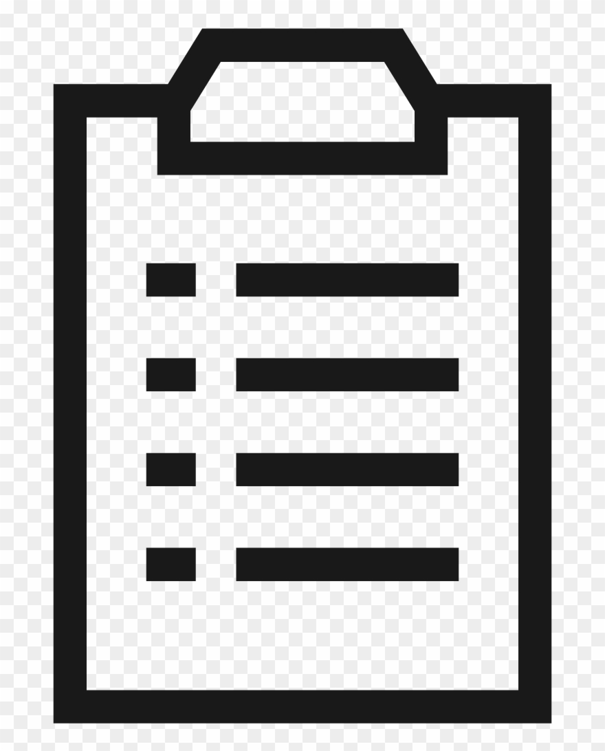 Checklist Outline Png Clipart