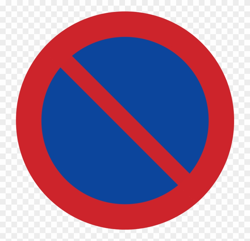 Sweden Road Sign C35 - European No Parking Signs Clipart