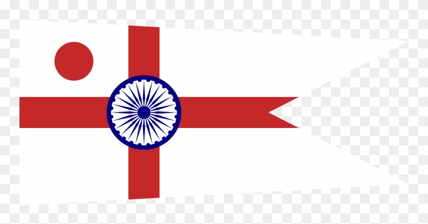 Commodore Of The Indian Navy Rank Flag - Indian Navy Rank Flag Clipart