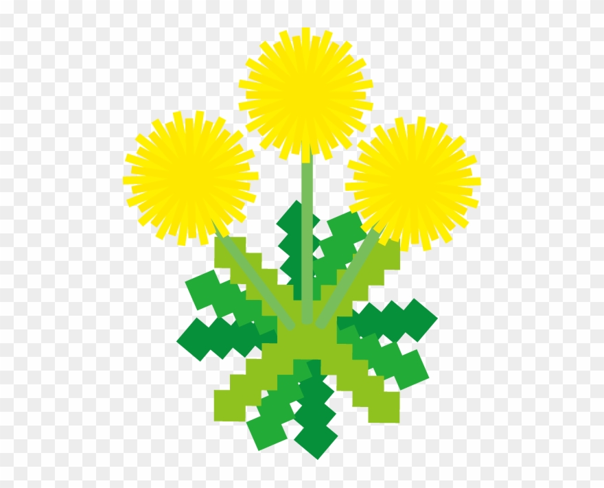 Dandelion Clip Art - 春 花 イラスト 無料 - Png Download