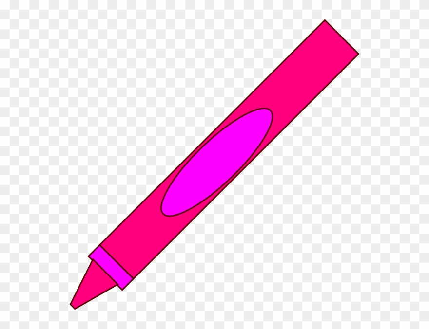 Clip Arts Related To - Pink Colour Crayon Clipart - Png Download