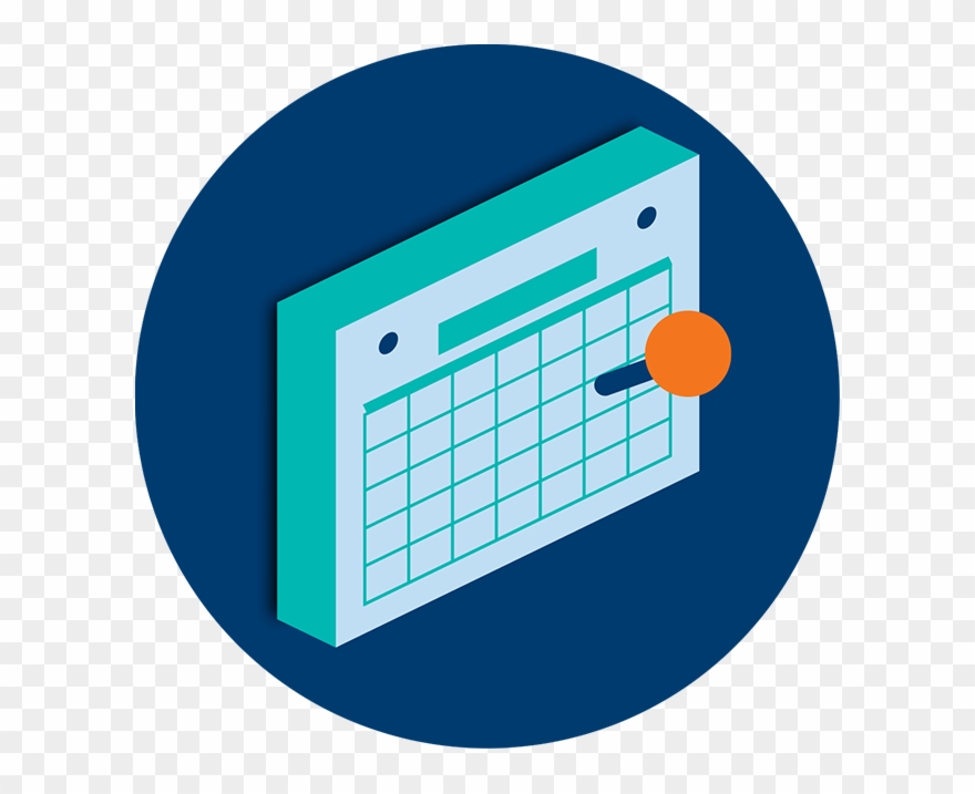 A Calendar Shows A Single Day Is Earmarked - Circle Clipart