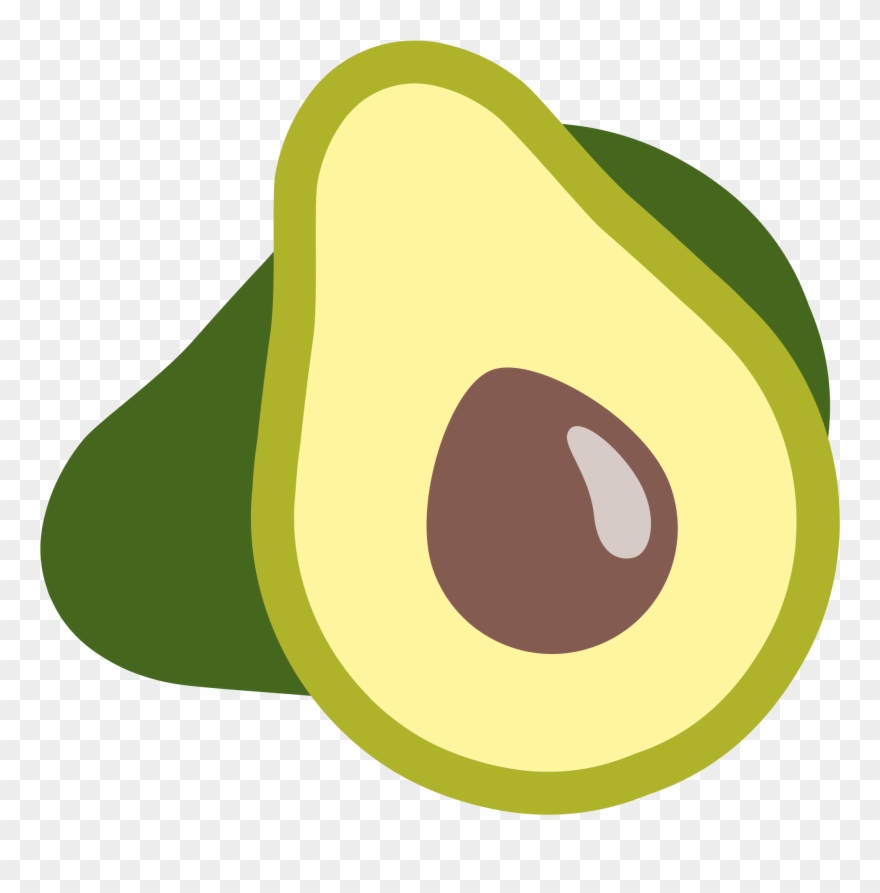 Cute Clipart Avocado - Avocado Emoji Transparent Background - Png Download