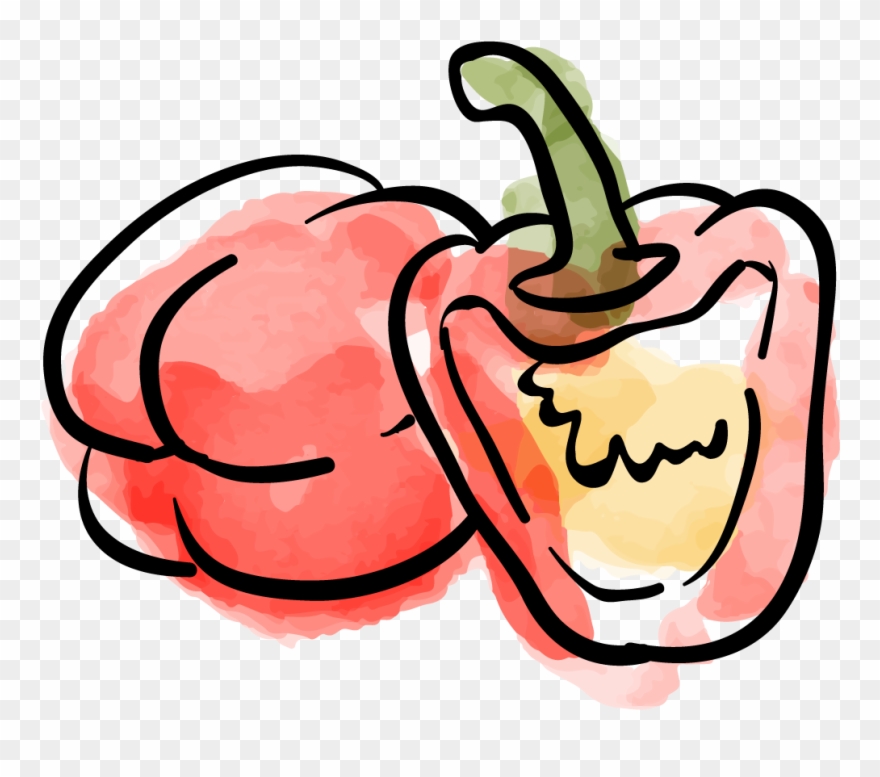 Con Carne Vegetable Pepper Capsicum - Vegetable Clipart