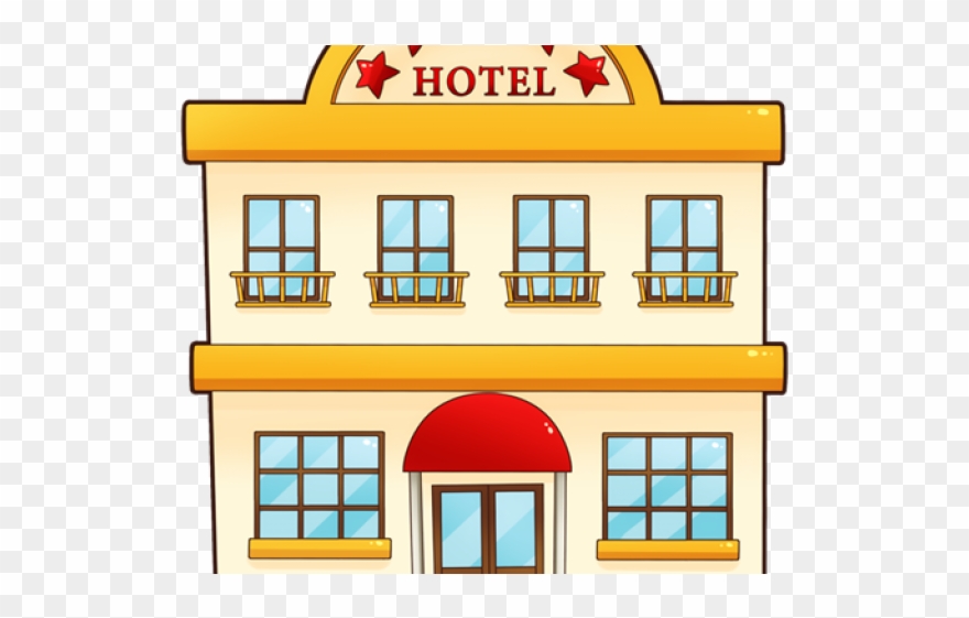Hotel Clipart Clip Art - Stay At A Hotel Cartoon - Png Download