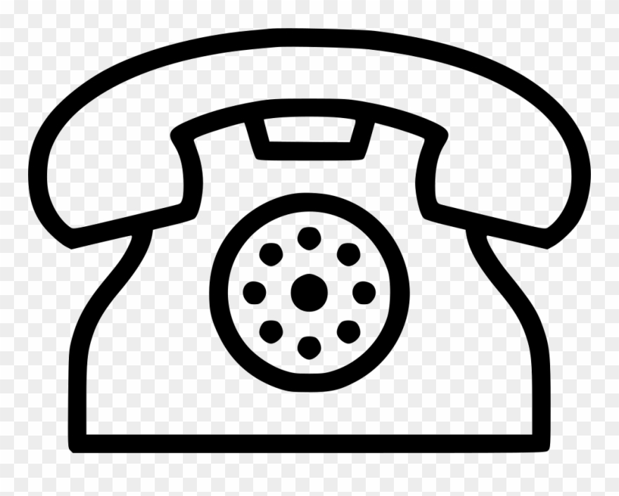 Phone Address Calling Svg Png Icon Free - Telephone Logo Drawing Png Clipart