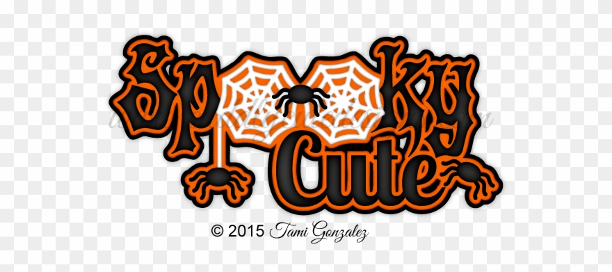 Spooky Cute Title - Foundation Piecing Clipart