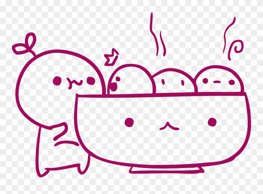 Stuffing Clipart Bowl - Rice Simple Cartoon - Png Download