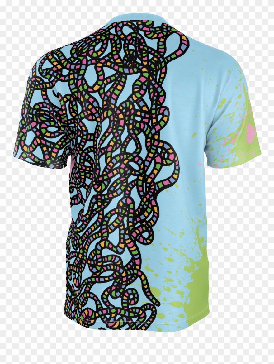 Tangled Mens Horny T-shirt Blue - Active Shirt Clipart