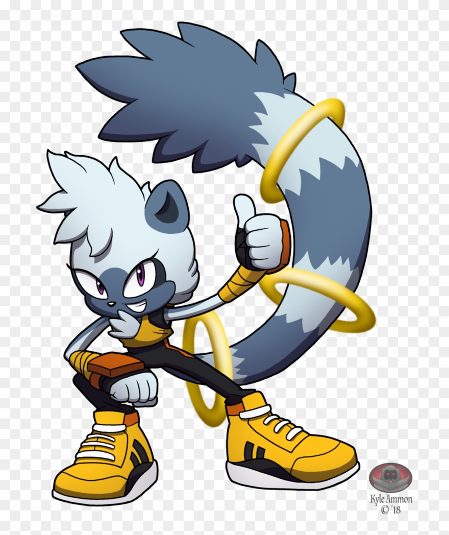 Ring Tailed Tangle By Moon Phantom - Cartoon Clipart