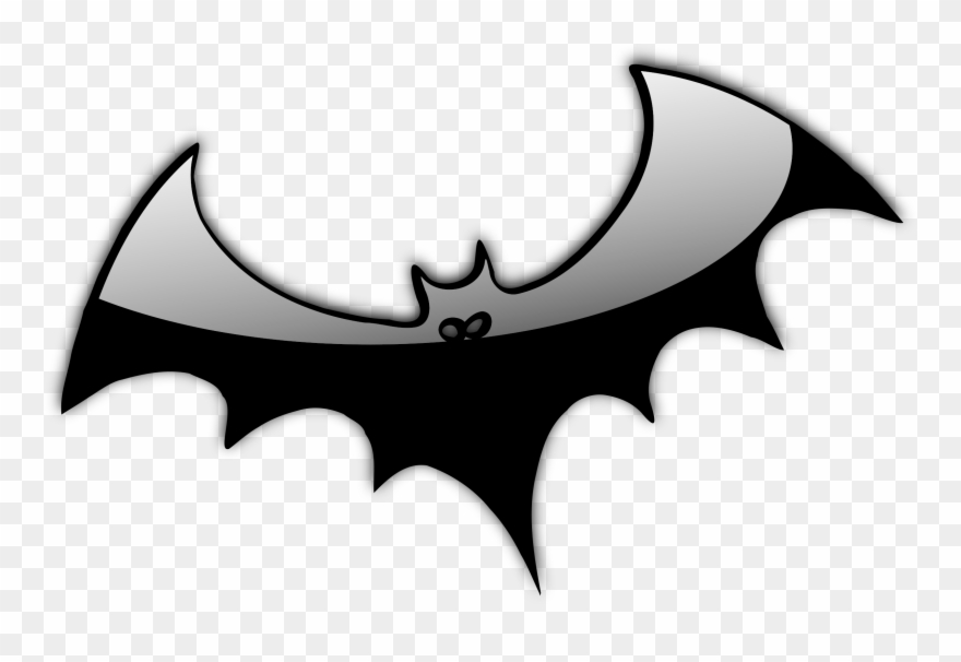 Halloween H 9 Graphic Black And White - Halloween Bat Shower Curtain Clipart