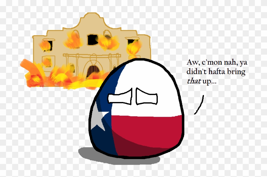 Battle Of The Alamo Polandball Wiki Fandom - Battle Of Alamo Clipart - Png Download