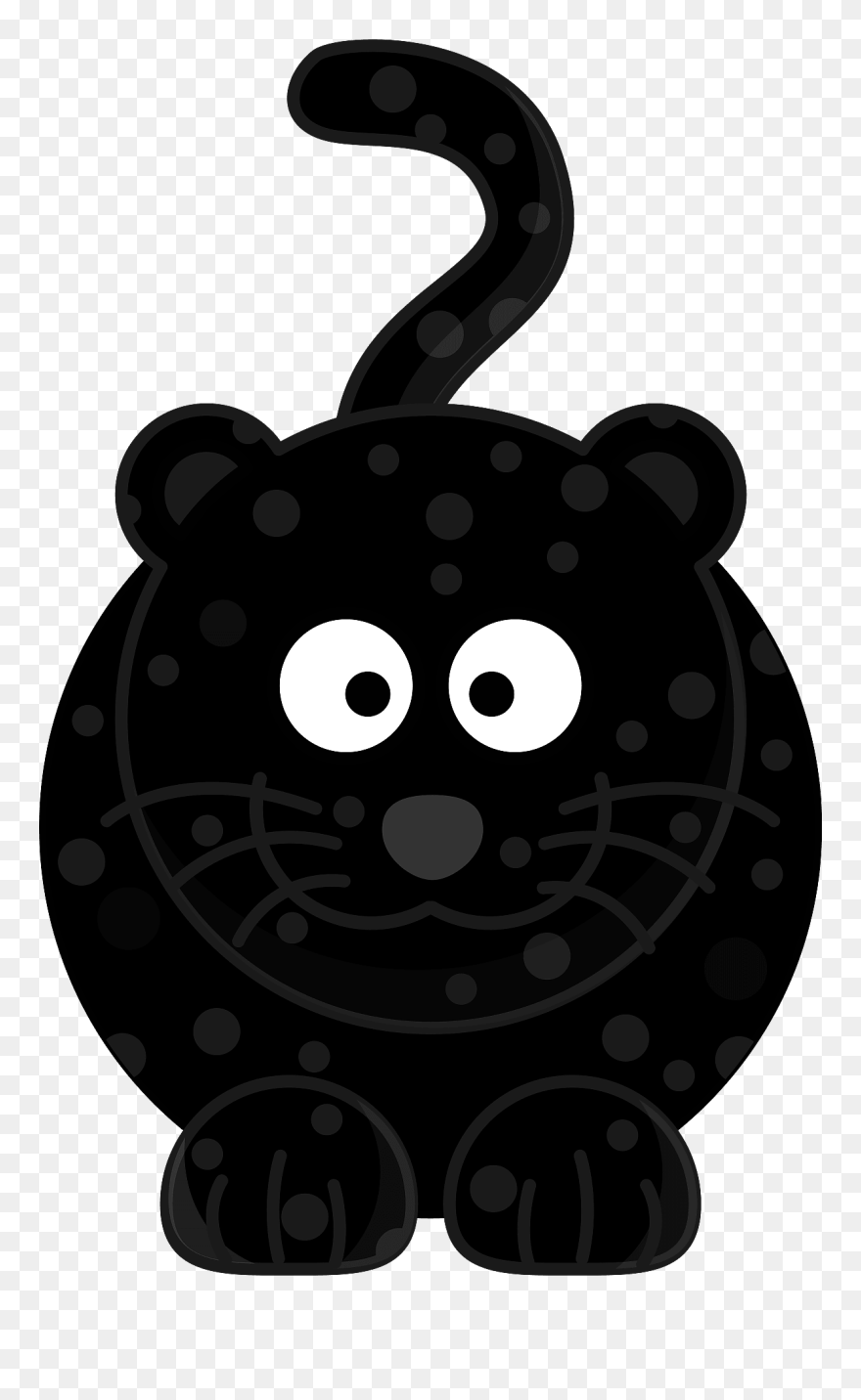 Free Jaguar Free Xk120 Free Bacalarnooficial Free Onãƒâ§a - Black And White Cartoon Jaguar Png Clipart